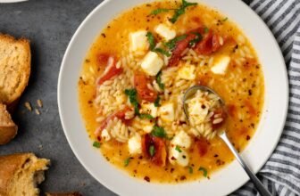 Greek Tomato Feta Soup | Cookies and Cup...