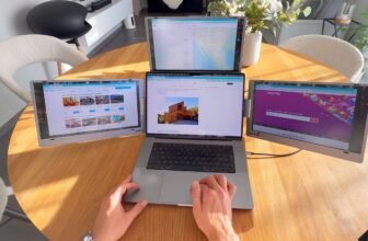 Including three screens to my laptop com...