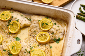 Straightforward Lemon Garlic Baked Tilap...