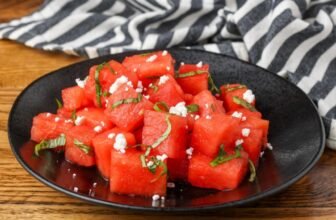 Watermelon Basil Salad – Barefeet ...