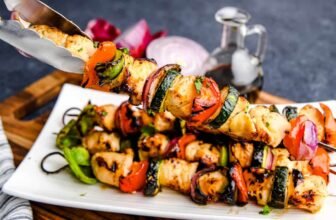 Juicy Marinated Grilled Hen Kabobs