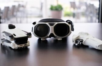 A 360-degree FPV drone in contrast to an...