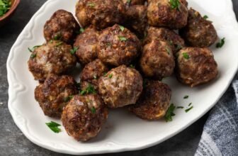 Straightforward Air Fryer Meatballs Reci...