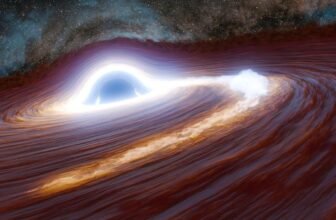 Scientists noticed a black gap flare tha...
